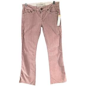Joes Jeans The Lover Corduroy Pants Womens 25 Mauve Pink Flare Low Rise Boho Y2K